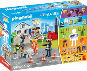 Playmobil Toys Playmobil 70980 My Figures: Rescue Playset