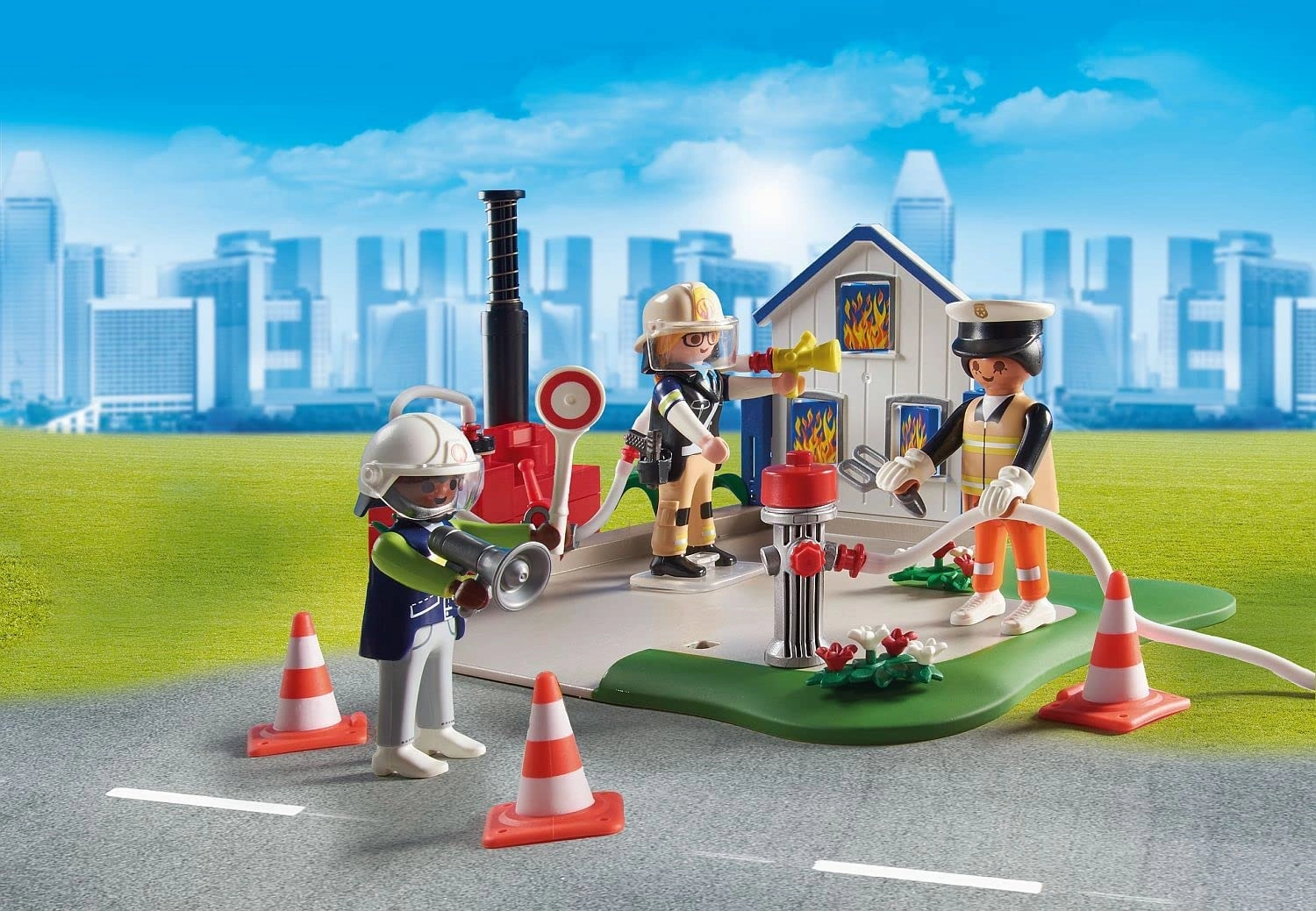 Playmobil Toys Playmobil 70980 My Figures: Rescue Playset