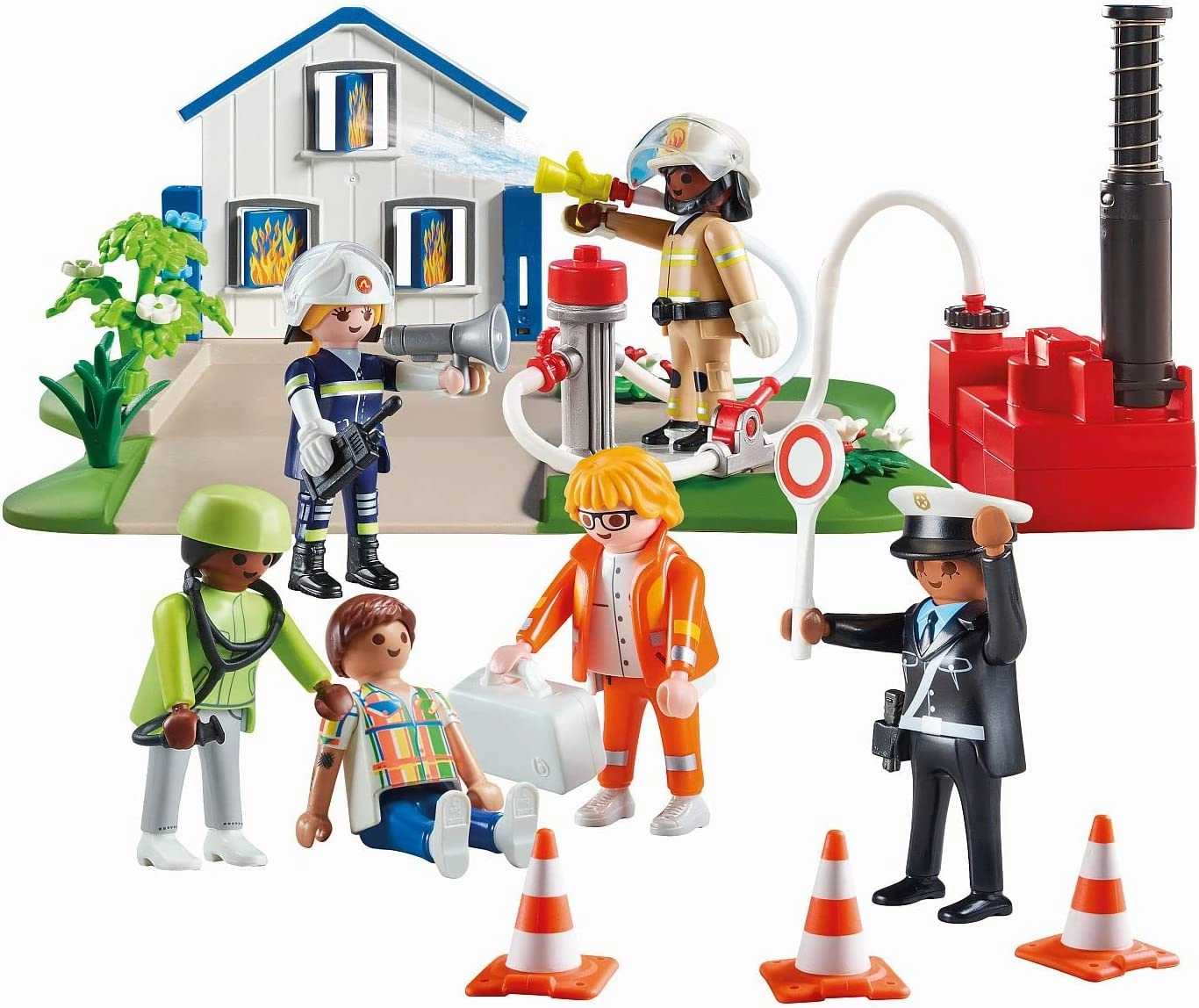 Playmobil Toys Playmobil 70980 My Figures: Rescue Playset