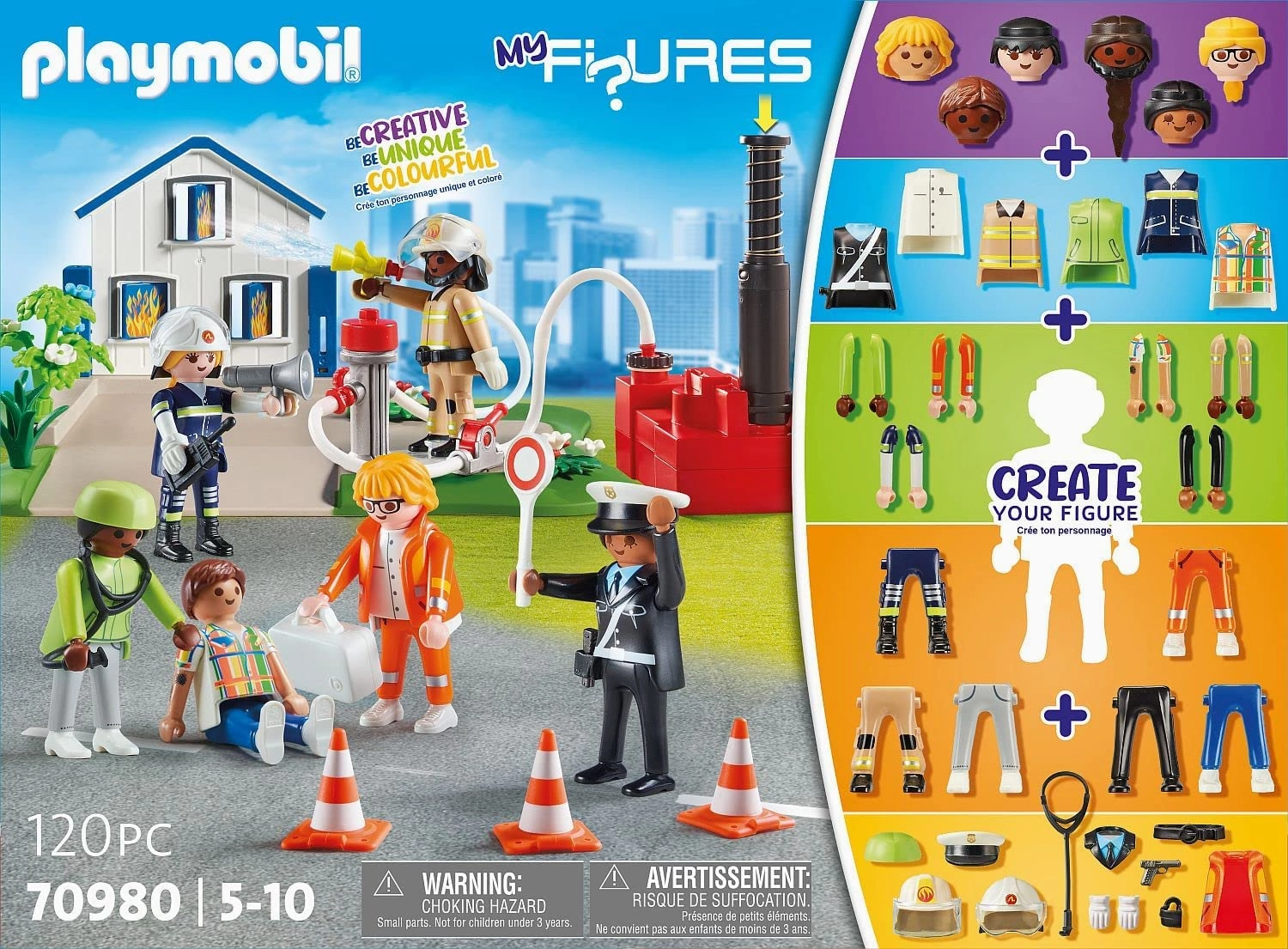 Playmobil Toys Playmobil 70980 My Figures: Rescue Playset