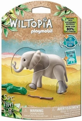 Playmobil Toys Playmobil 71049 Wiltopia Young Elephant, Animal toy,for children 4-10, Sustainable Toys