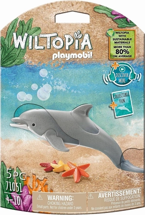 Playmobil Toys Playmobil 71051 Wiltopia Dolphine, Animal toy,for children 4-10, sustainable toy