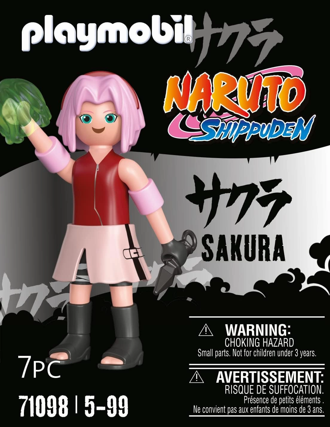 Playmobil Toys Playmobil 71098 Naruto: Sakura Figure Set, Naruto Shippuden anime collectors Figure