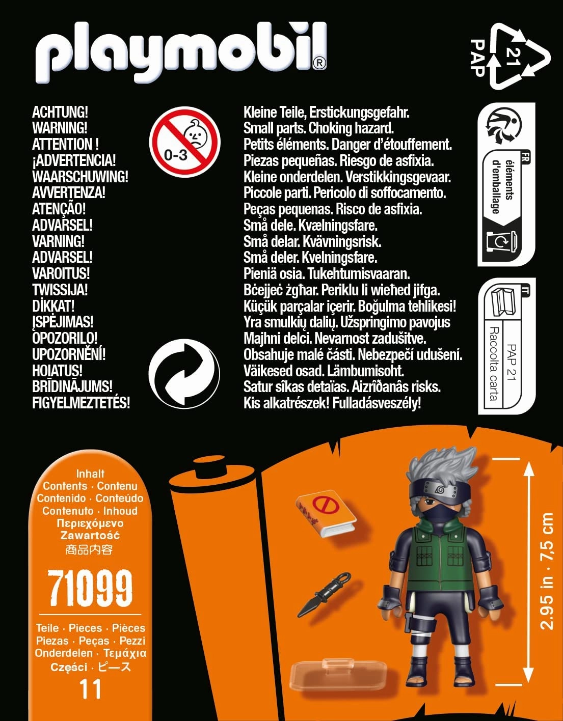Playmobil Toys Playmobil 71099 Naruto: Kakashi Figure Set