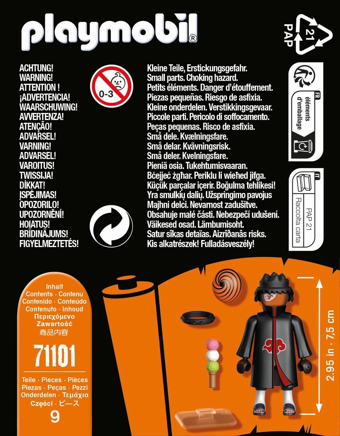 Playmobil Toys Playmobil 71101 Naruto: Tobi Figure Set, Naruto Shippuden anime collectors Figure