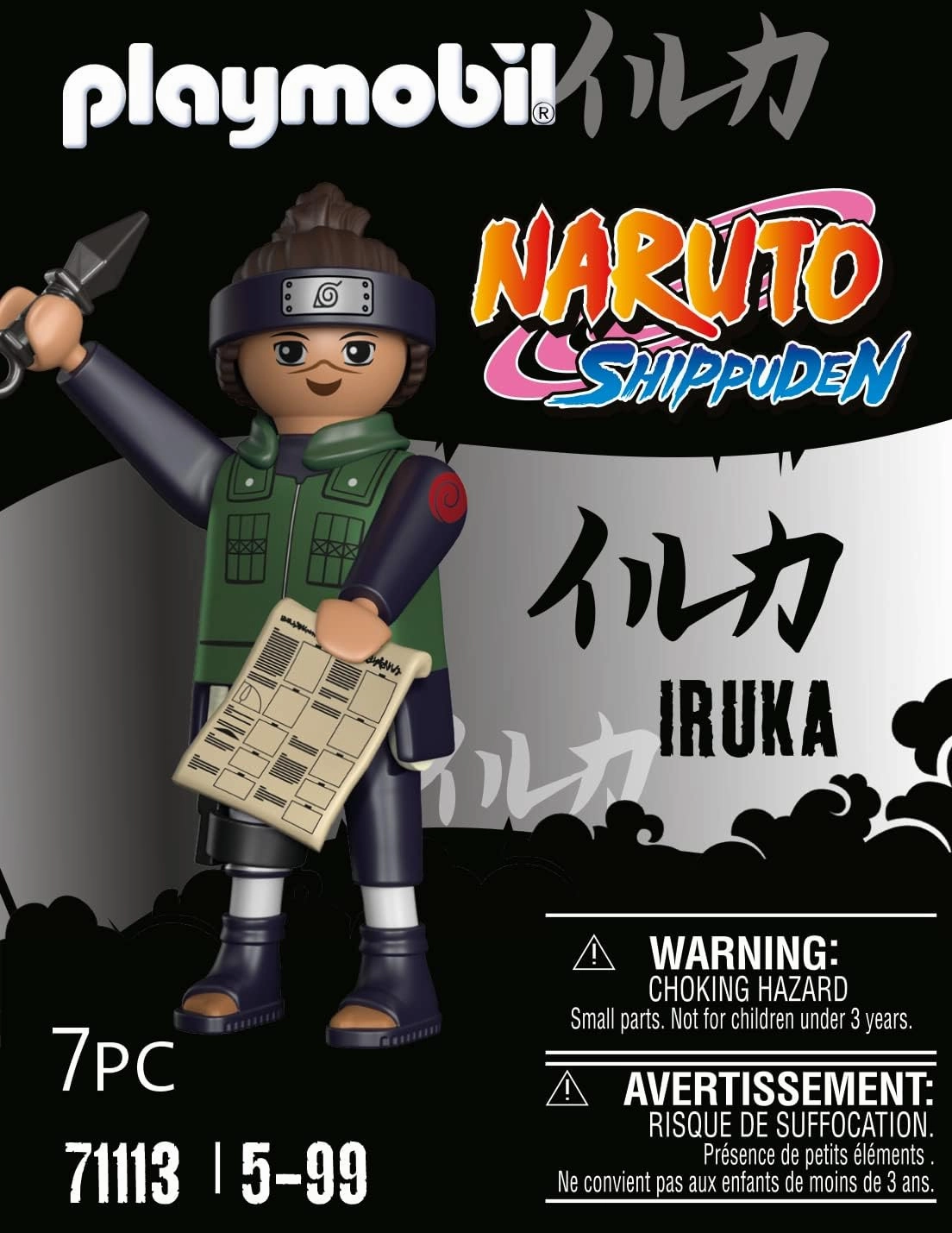 Playmobil Toys Playmobil 71113 Naruto: Iruka Figure Set, Naruto Shippuden anime collectors Figure