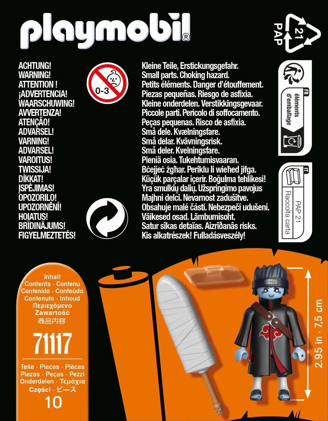 Playmobil Toys Playmobil 71117 Naruto: Kisame Figure Set, Naruto Shippuden anime collectors Figure