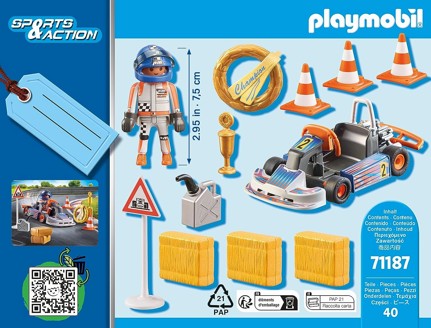 Playmobil Toys Playmobil 71187 Kart Driver