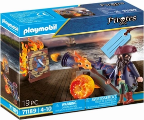 Playmobil Toys Playmobil 71189 Pirate and Fire Cannon