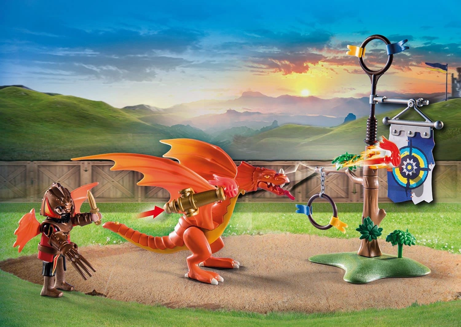 Playmobil Toys Playmobil 71210 Novelmore vs. Burnham Raiders - Battle Arena