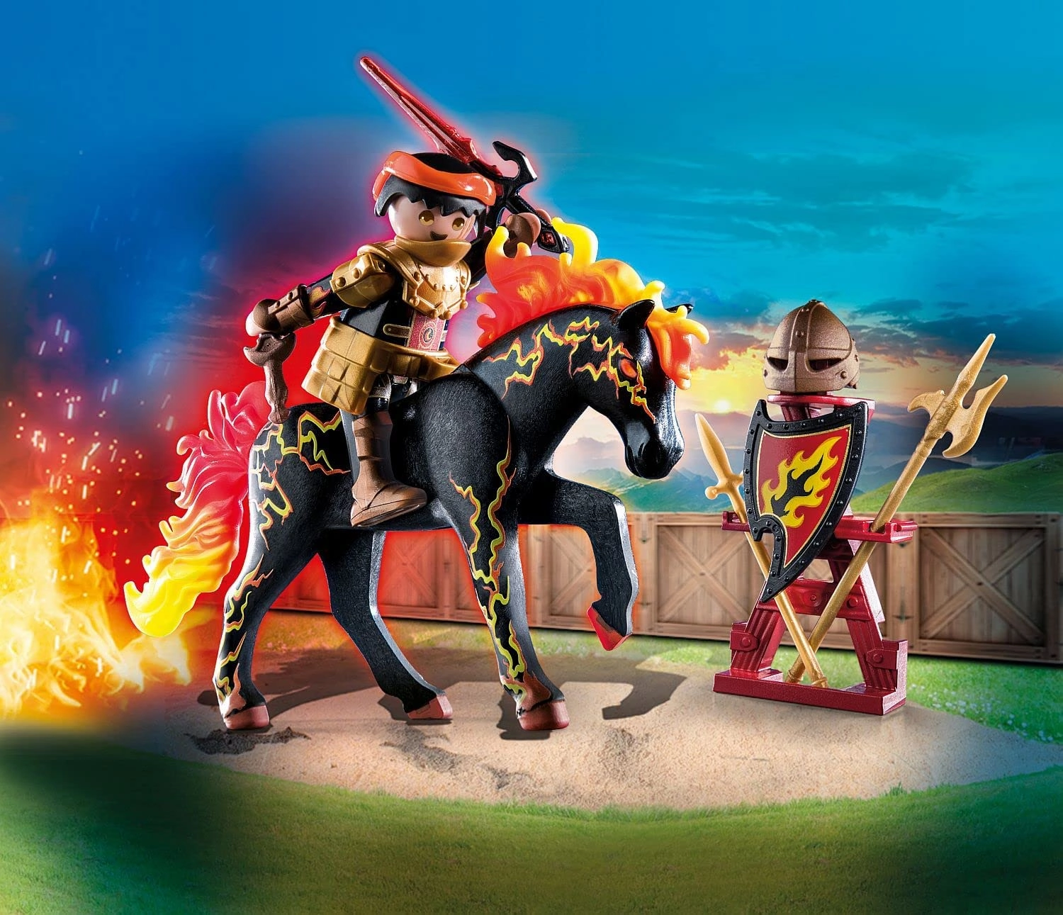 Playmobil Toys Playmobil 71213 Burnham Raiders - Fire Knight