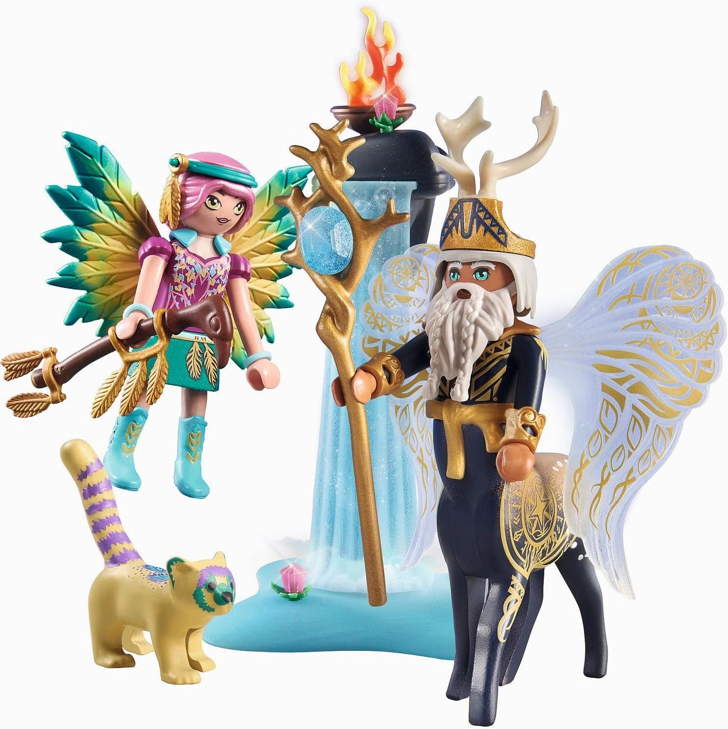 Playmobil Toys Playmobil 71235 Adventures of Ayuma Abjatus with Knight FAiry Hildi, fAiries, Mystical Adventures, Fun Imaginative Role-Play, Playset