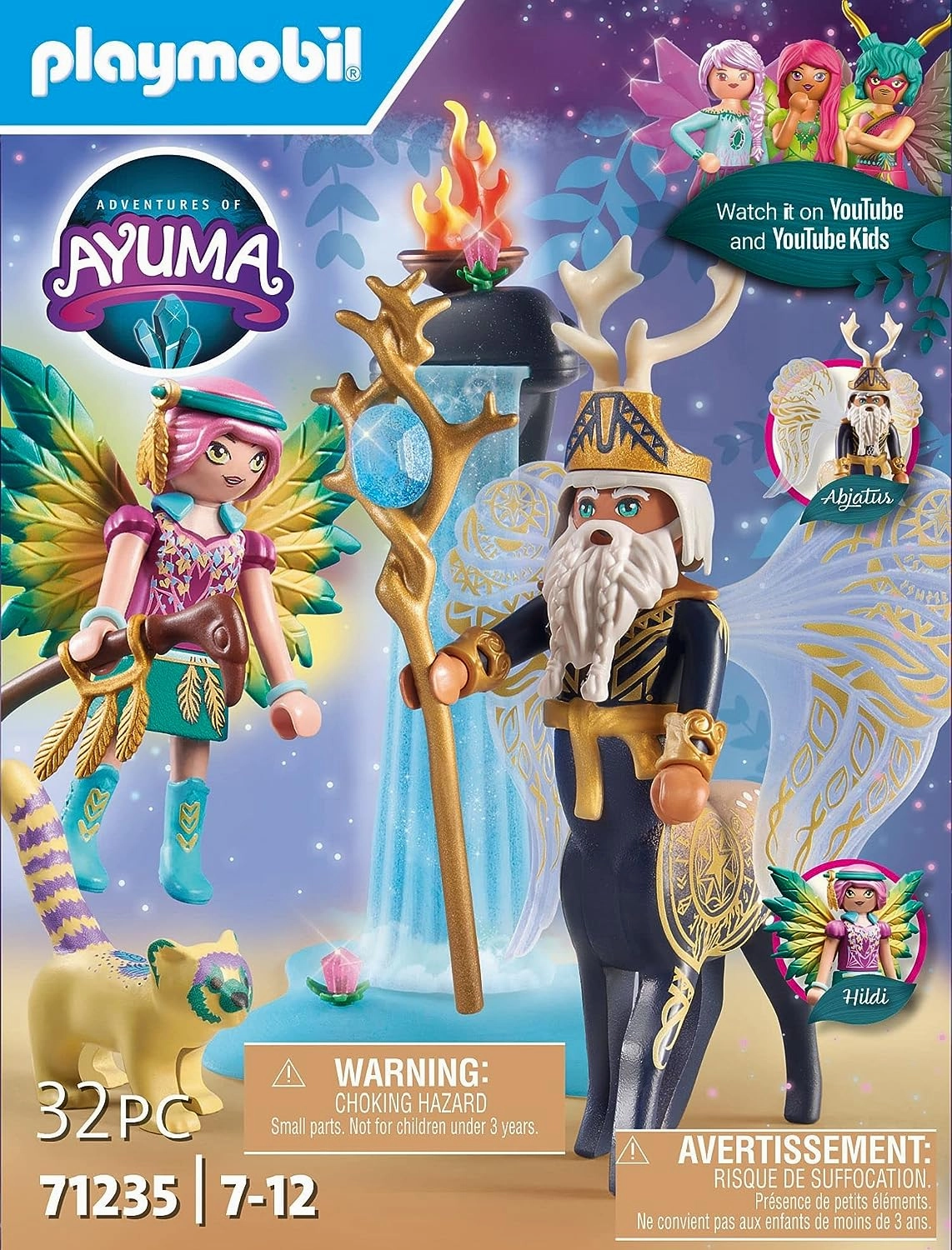Playmobil Toys Playmobil 71235 Adventures of Ayuma Abjatus with Knight FAiry Hildi, fAiries, Mystical Adventures, Fun Imaginative Role-Play, Playset