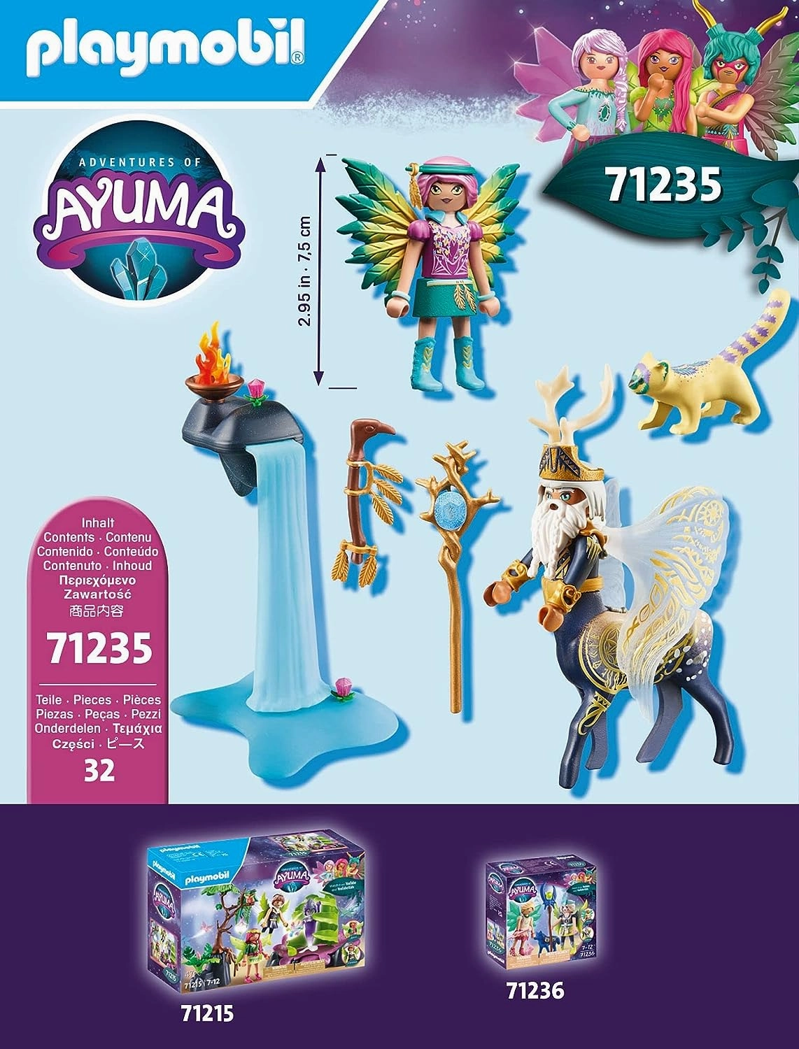 Playmobil Toys Playmobil 71235 Adventures of Ayuma Abjatus with Knight FAiry Hildi, fAiries, Mystical Adventures, Fun Imaginative Role-Play, Playset