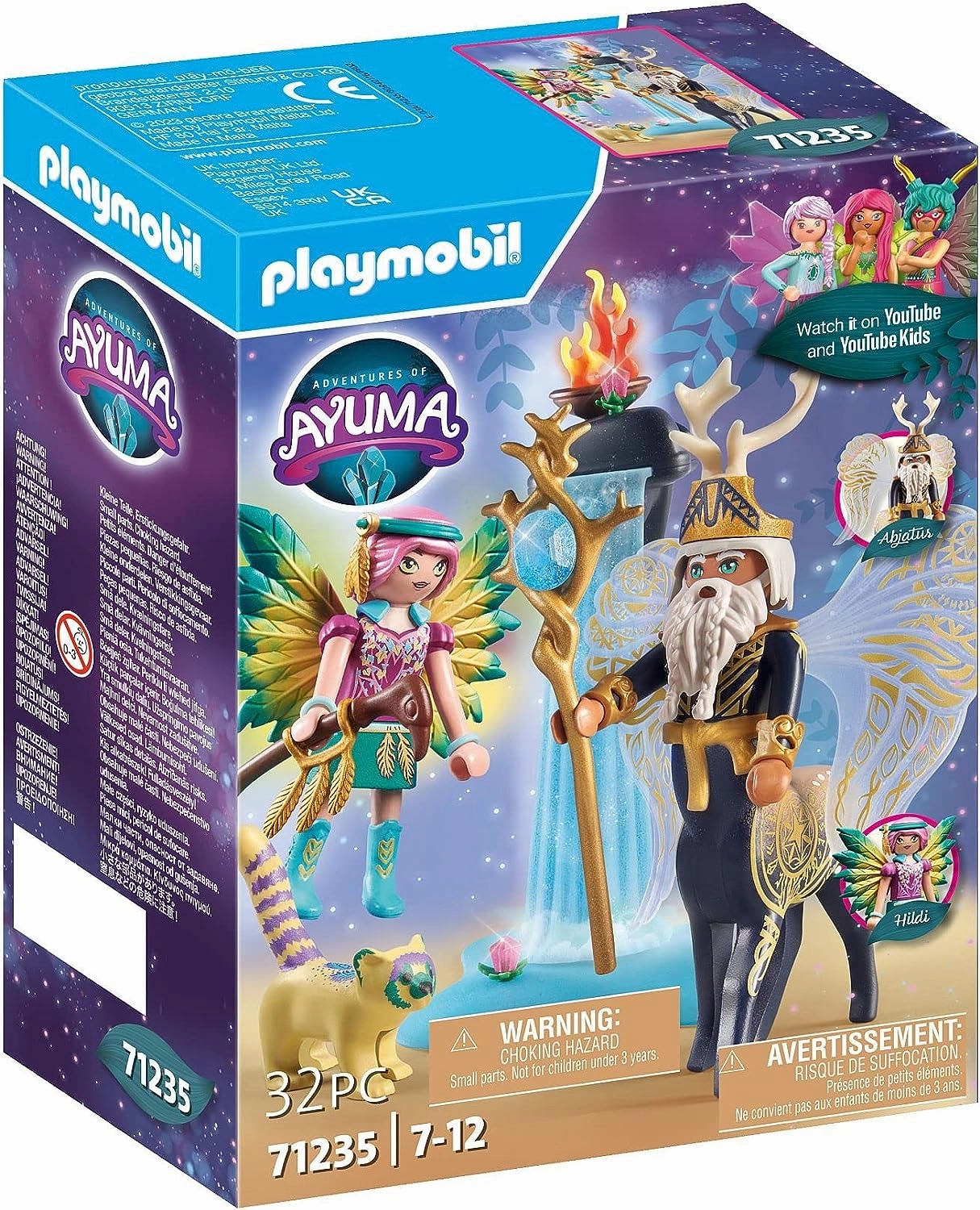 Playmobil Toys Playmobil 71235 Adventures of Ayuma Abjatus with Knight FAiry Hildi, fAiries, Mystical Adventures, Fun Imaginative Role-Play, Playset