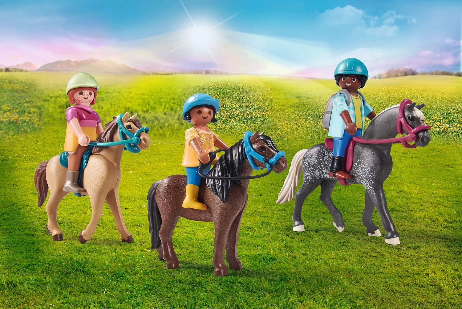Playmobil Toys Playmobil 71239 Country Picnic Outing with Horses, pony Farm, Horse Toys, Fun Imaginative Role-Play
