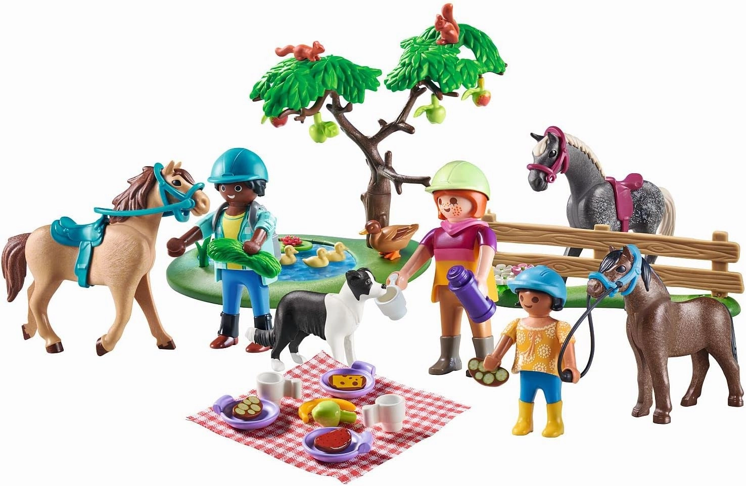 Playmobil Toys Playmobil 71239 Country Picnic Outing with Horses, pony Farm, Horse Toys, Fun Imaginative Role-Play