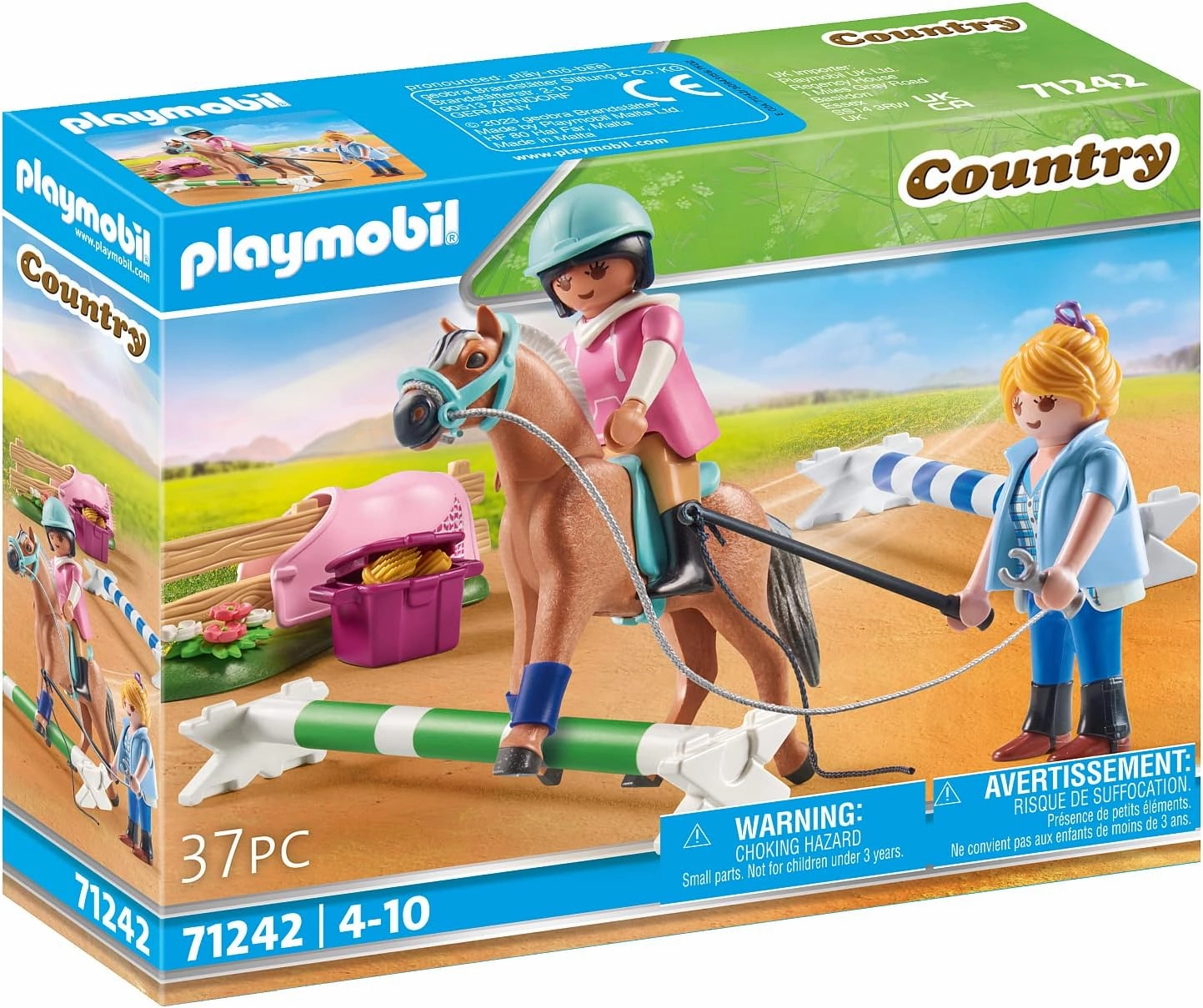 Playmobil Toys Playmobil 71242 Country Riding Lessons, pony Farm, Horse Toys, Fun Imaginative Role-Play, Playset Suitable for Children