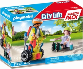 Playmobil Toys Playmobil 71257 Rescue with Balance Racer Starter Pack