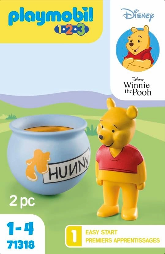 Playmobil Toys Playmobil 71318 1.2.3 & Disney: Winnie's Counter Balance Honey Pot, Disney