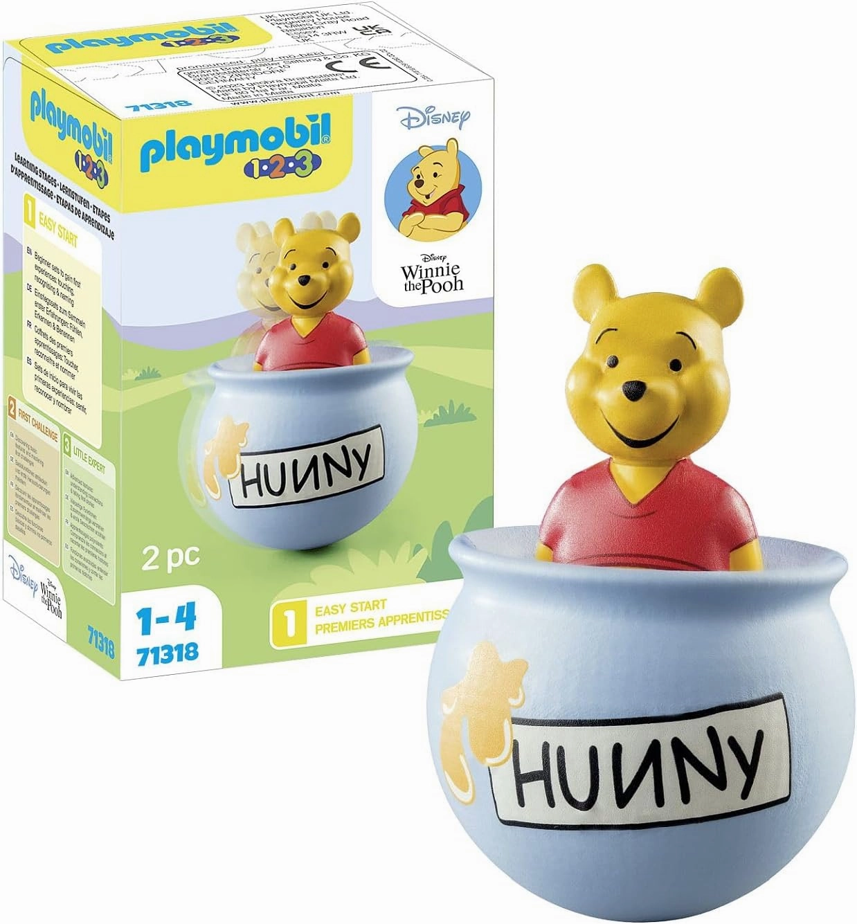 Playmobil Toys Playmobil 71318 1.2.3 & Disney: Winnie's Counter Balance Honey Pot, Disney