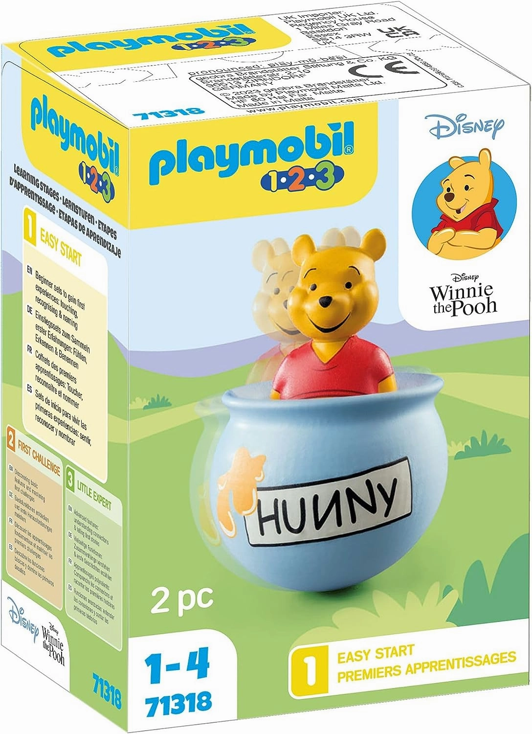Playmobil Toys Playmobil 71318 1.2.3 & Disney: Winnie's Counter Balance Honey Pot, Disney