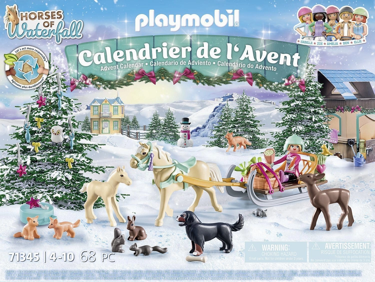 Playmobil Toys Playmobil 71345 Advent Calendar - Christmas Sleigh Ride