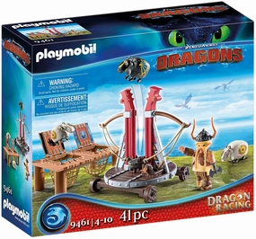 Playmobil Toys Playmobil 9461 Dragons Gobber the Belch with Sheep Sling, For Children Ages 4 