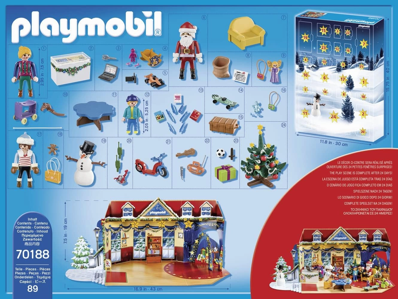 Playmobil Toys PLAYMOBIL - Christmas Toy Store Advent Calendar (70188)