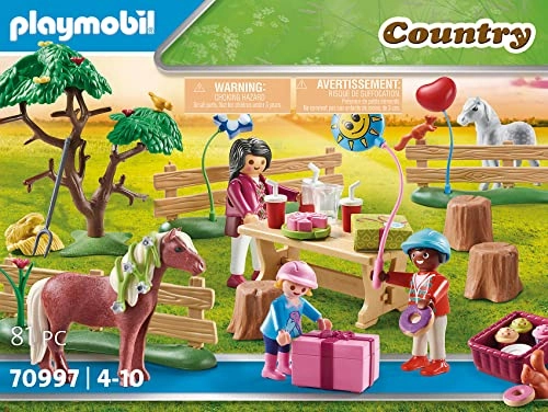 Playmobil Toys Playmobil - Country Pony Farm Birthday Party Playset (70997)