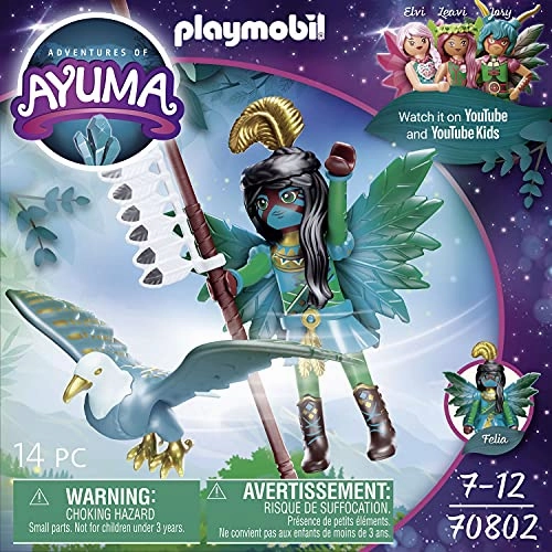 Playmobil Toys PLAYMOBIL Adventures of Ayuma 70802 Knight Fairy with Soul Animal, For ages 7 