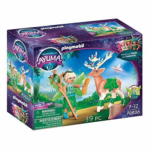 Playmobil Toys PLAYMOBIL Adventures of Ayuma 70806 Forest Fairy with Soul Animal, For ages 7 