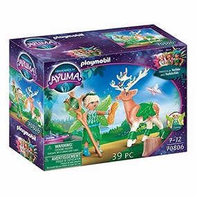 Playmobil Toys PLAYMOBIL Adventures of Ayuma 70806 Forest Fairy with Soul Animal, For ages 7 