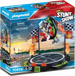Playmobil Toys PLAYMOBIL Air Stunt Show 70836 Stuntman with Jet Pack, Includes Launch Platform,