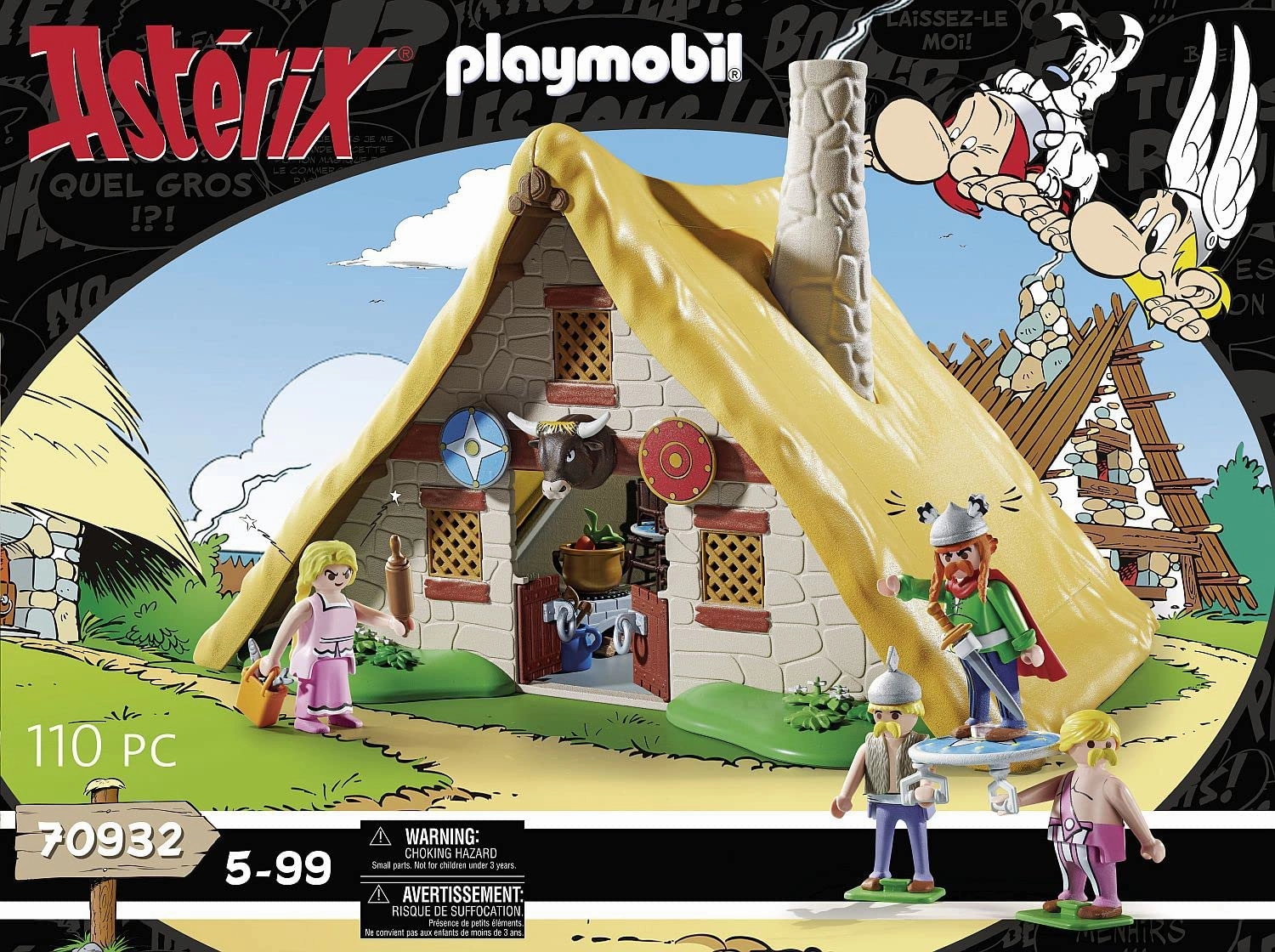 Playmobil Toys PLAYMOBIL Asterix 70932 Hut of Vitalstatistix, Toy for Children Ages 5 