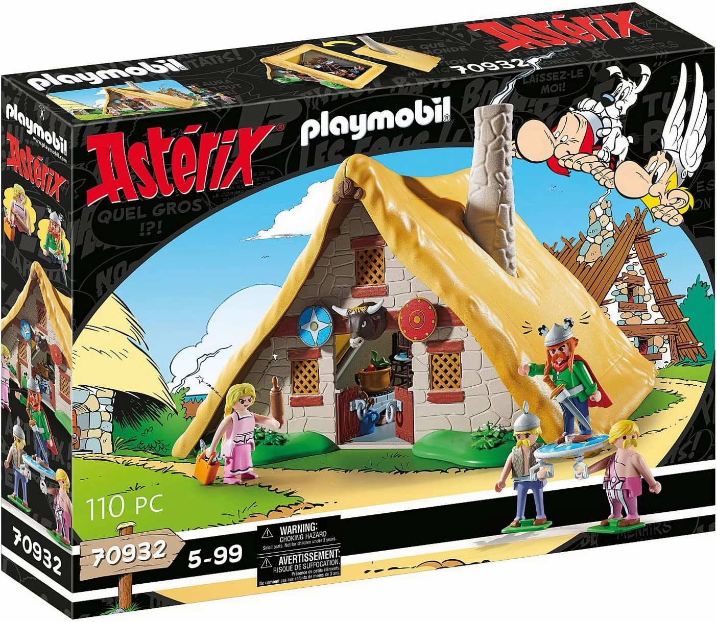 Playmobil Toys PLAYMOBIL Asterix 70932 Hut of Vitalstatistix, Toy for Children Ages 5 