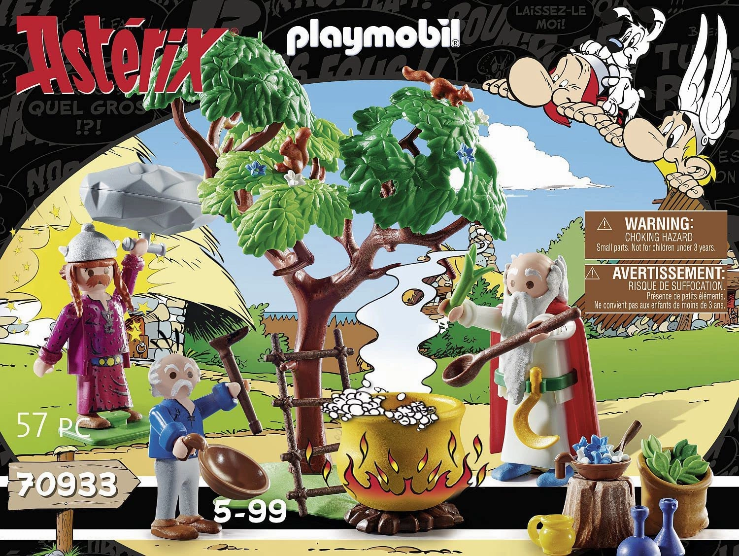 Playmobil Toys PLAYMOBIL Asterix 70933 Getafix with the Cauldron of Magic Potion, Toy for Children Ages 5 