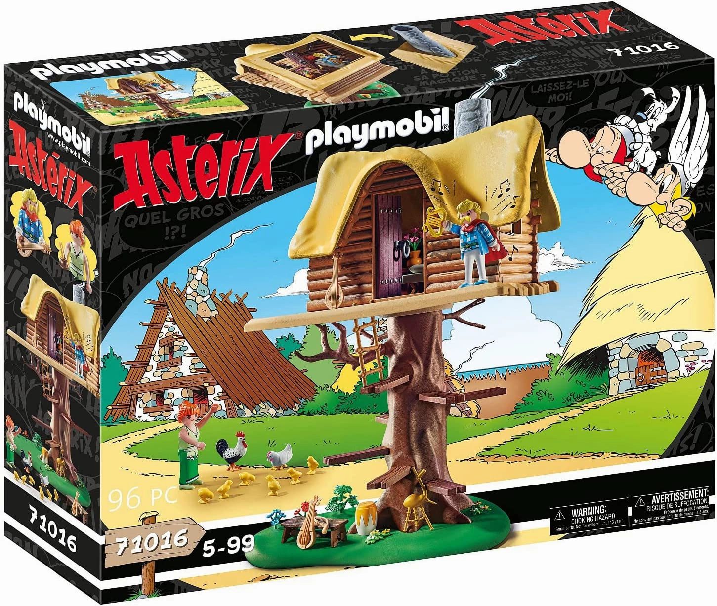 Playmobil Toys PLAYMOBIL Asterix 71016 Cacofonix with Treehouse, Toy for Children Ages 5 