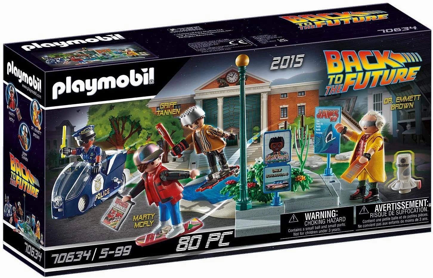 Playmobil Toys PLAYMOBIL Back to the Future 70634 Part II Hoverboard Chase, for Children Ages 5 