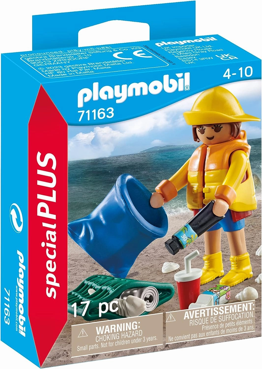 Playmobil Toys Playmobil BENEVOLE RAMASSAGE DE DECHETS