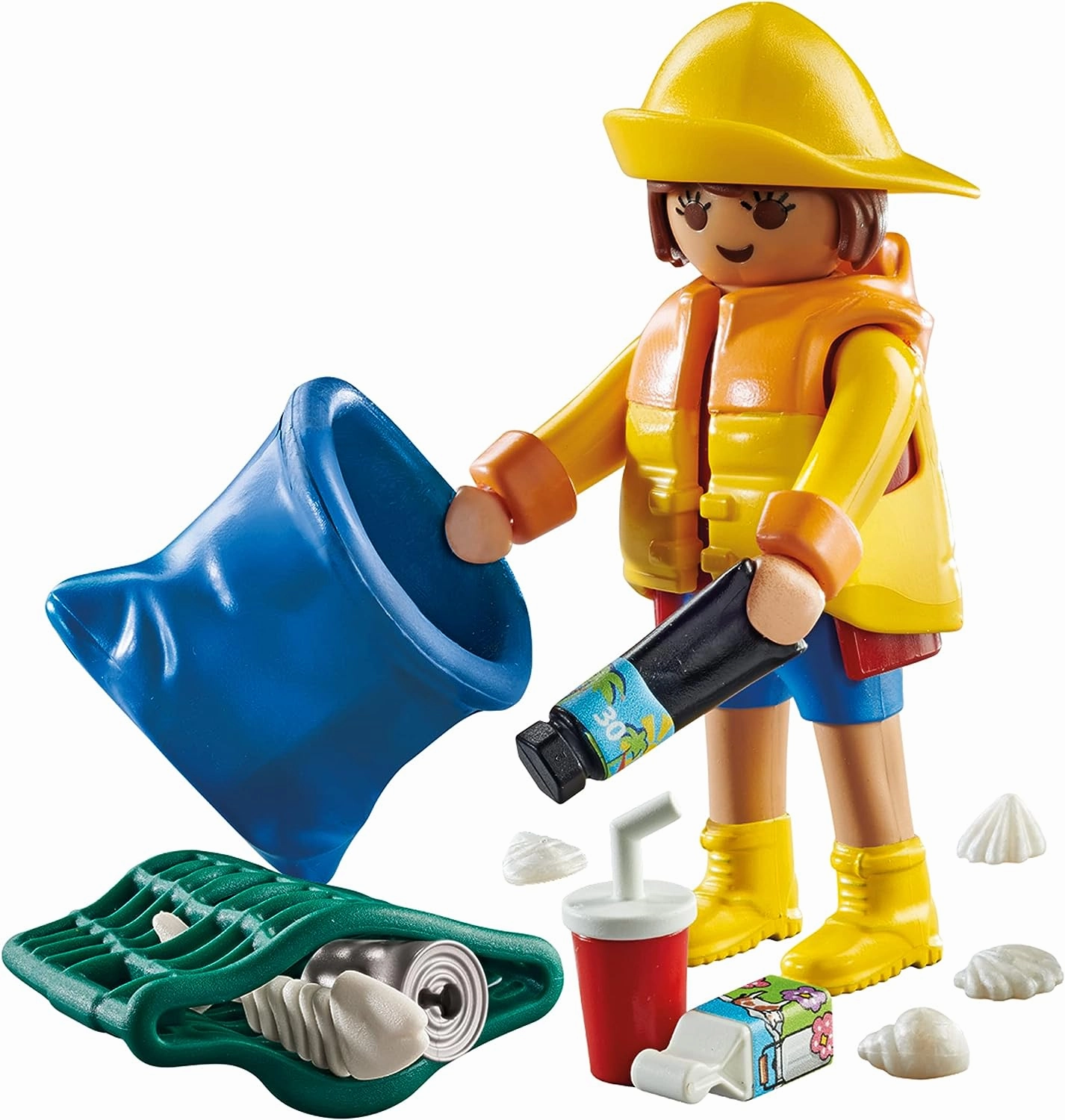 Playmobil Toys Playmobil BENEVOLE RAMASSAGE DE DECHETS