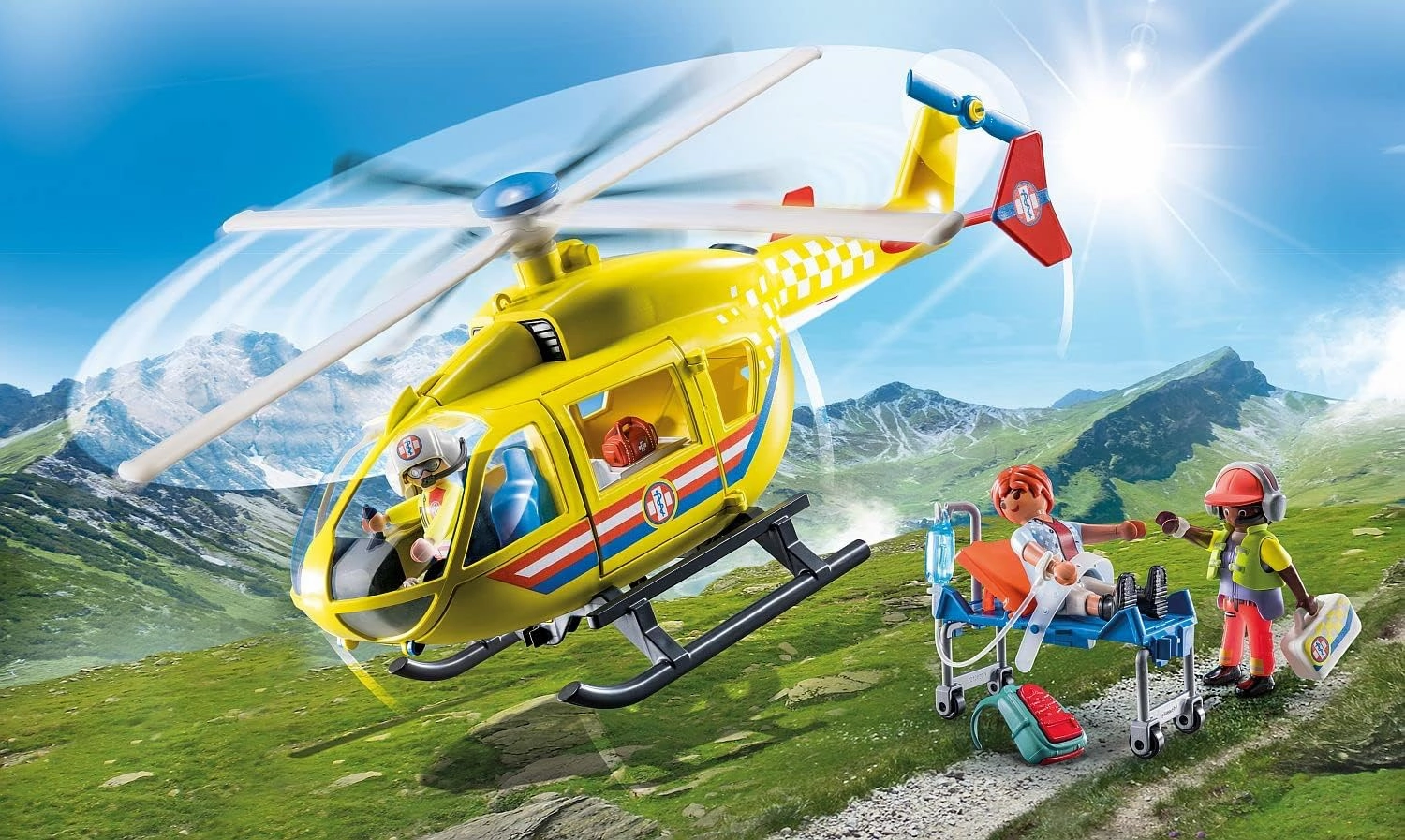 Playmobil Toys Playmobil City Life Medical Helicopter