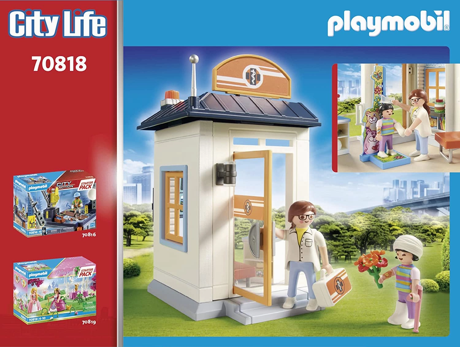 Playmobil Toys Playmobil City Life Paediatrician Starter Pack