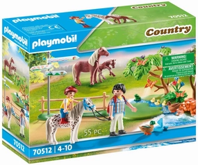 Playmobil Toys PLAYMOBIL Country 70512 Adventure Pony Ride, For ages 4 