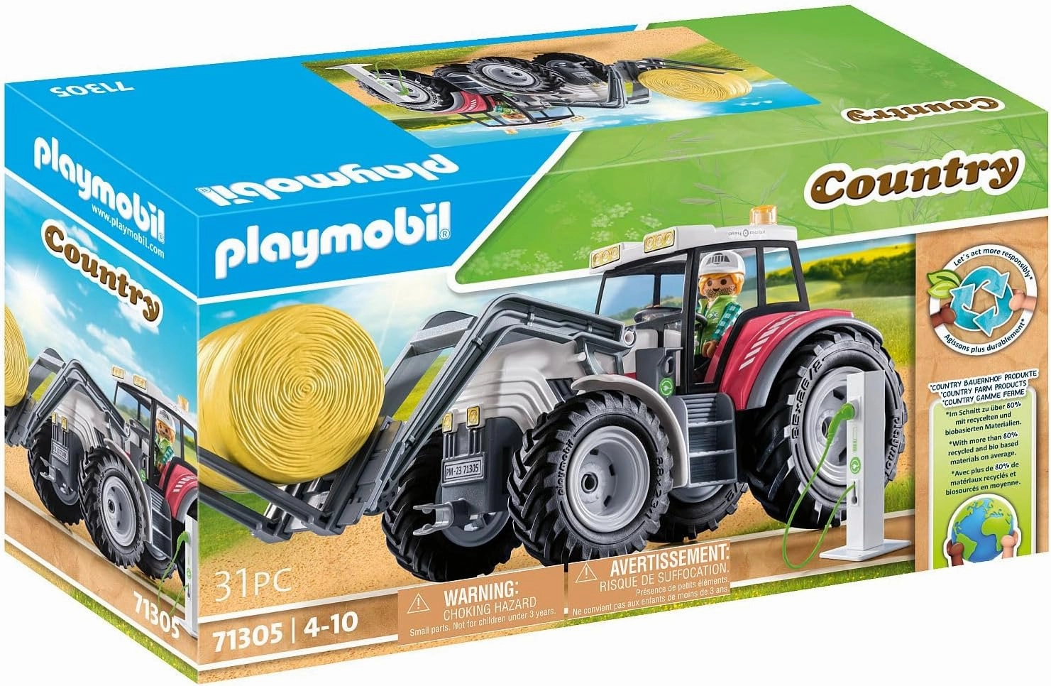 Playmobil Toys Playmobil Country Large Electric Tractor
