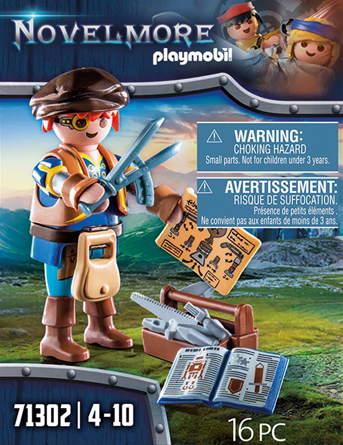 Playmobil Toys Playmobil DARIO ET OUTILS NOVELMORE