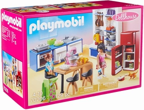 Playmobil Toys PLAYMOBIL Dollhouse 70206 Family Kitchen, for Children Ages 4 