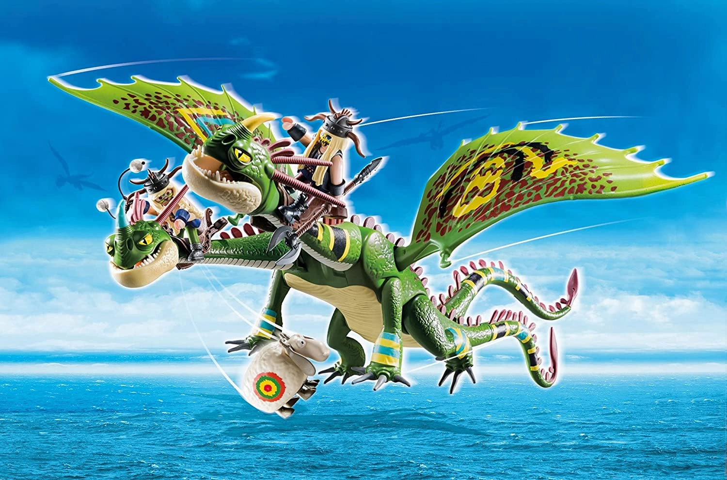 Playmobil Toys PLAYMOBIL DreamWorks Dragons 70730 Dragon Racing: Ruffnut and Tuffnut with Barf and Belch, for Children Ages 4 