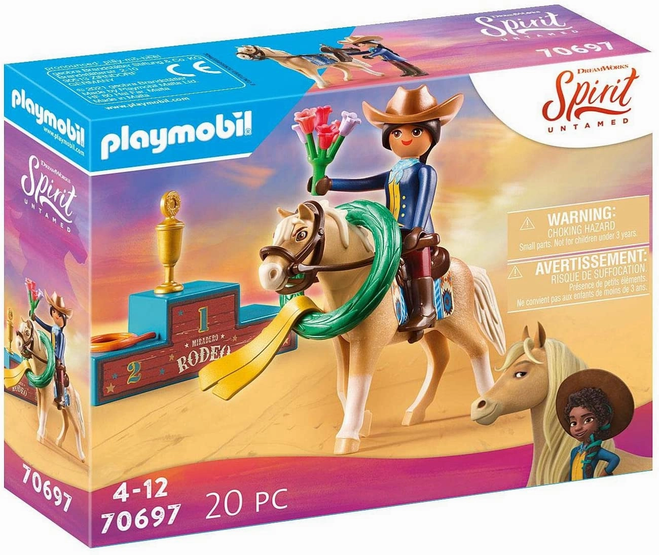Playmobil Toys Playmobil DreamWorks Spirit Untamed 70697 Rodeo Pru, for Children Ages 4 
