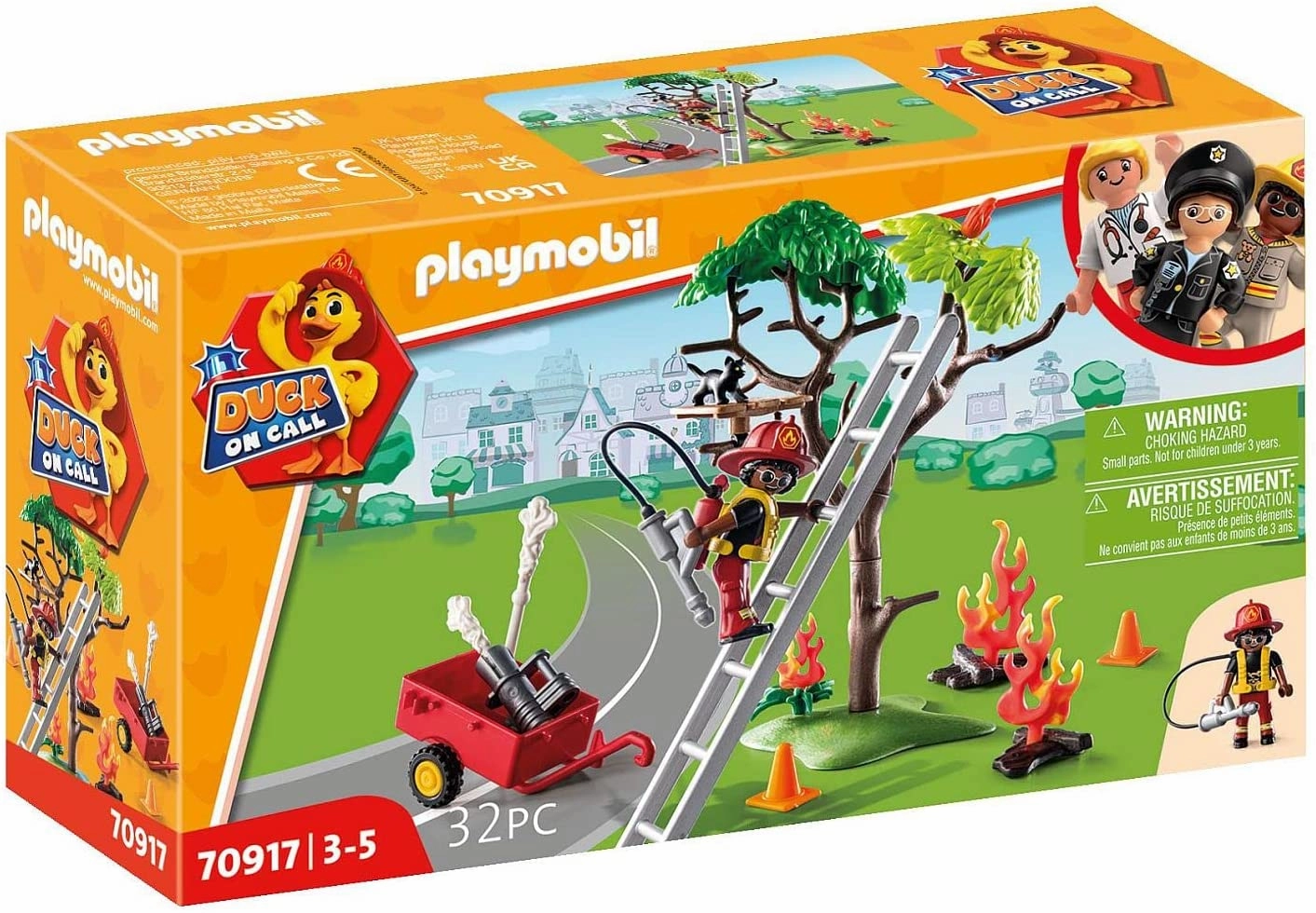 Playmobil Toys Playmobil DUCK ON CALL 70917 Fire Rescue Action: Cat Rescue, Toy for Children Ag